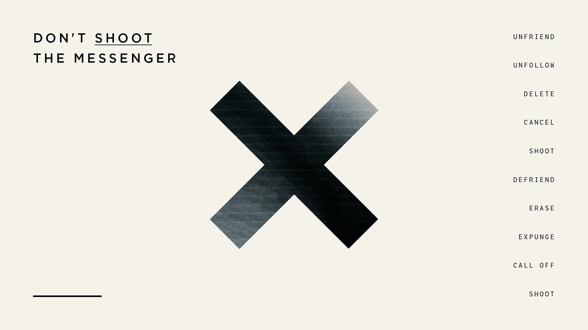 Don't Shoot The Messenger