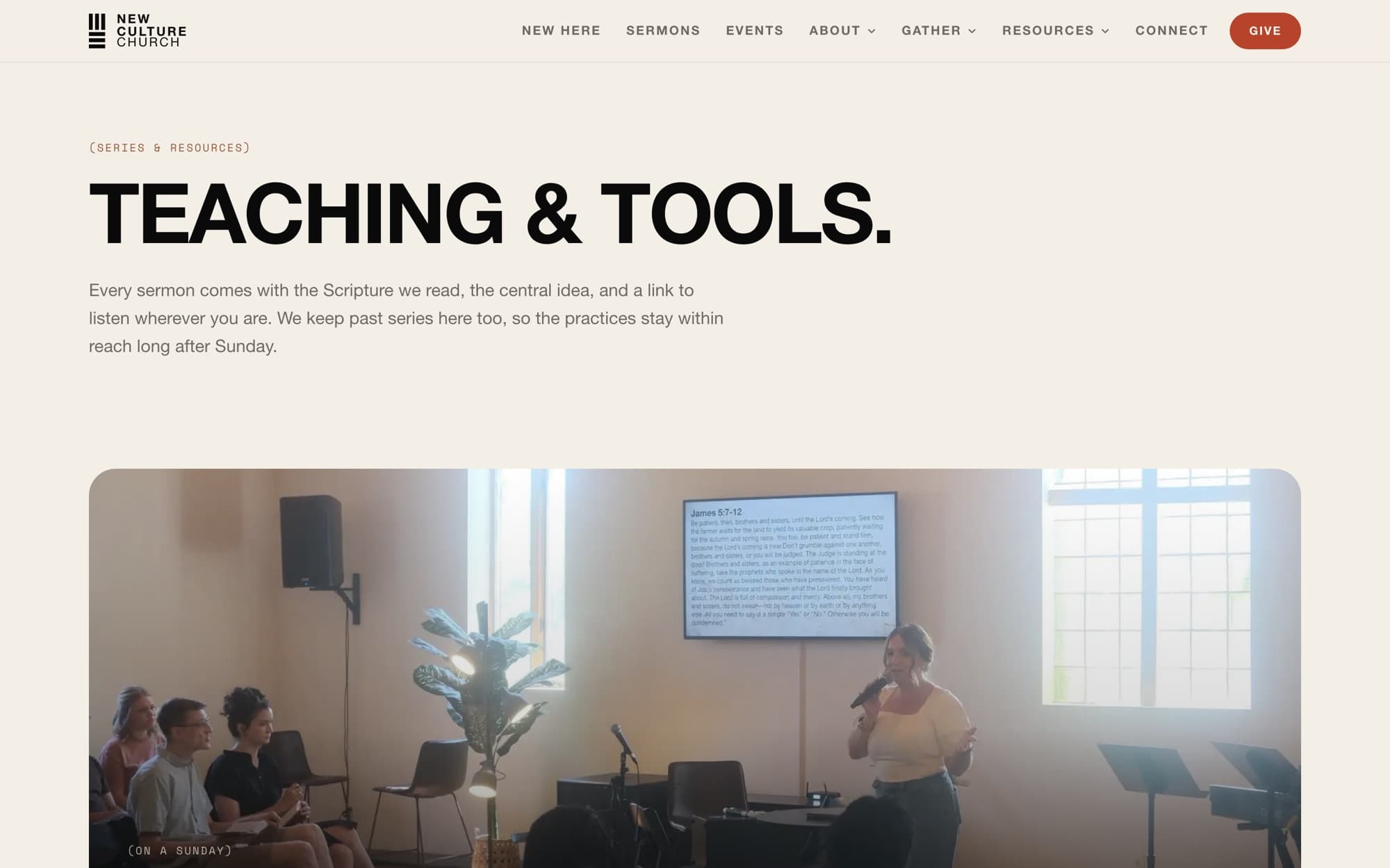 New Culture Church teaching and sermon archive