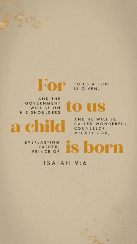 A vertical scripture story graphic from the O Holy Night kit