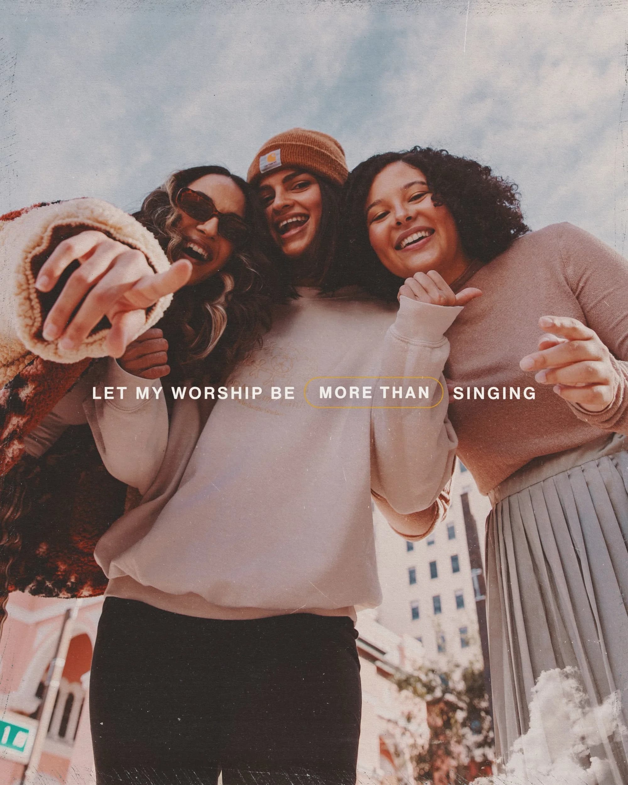 A photo overlay treatment from the Worshiper kit